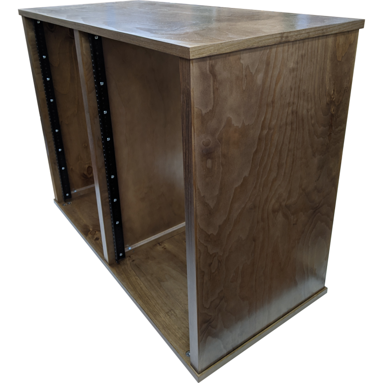 18U x 2 (36 space) Double Bay Wood Studio Rack – Custom, Built to Order ...